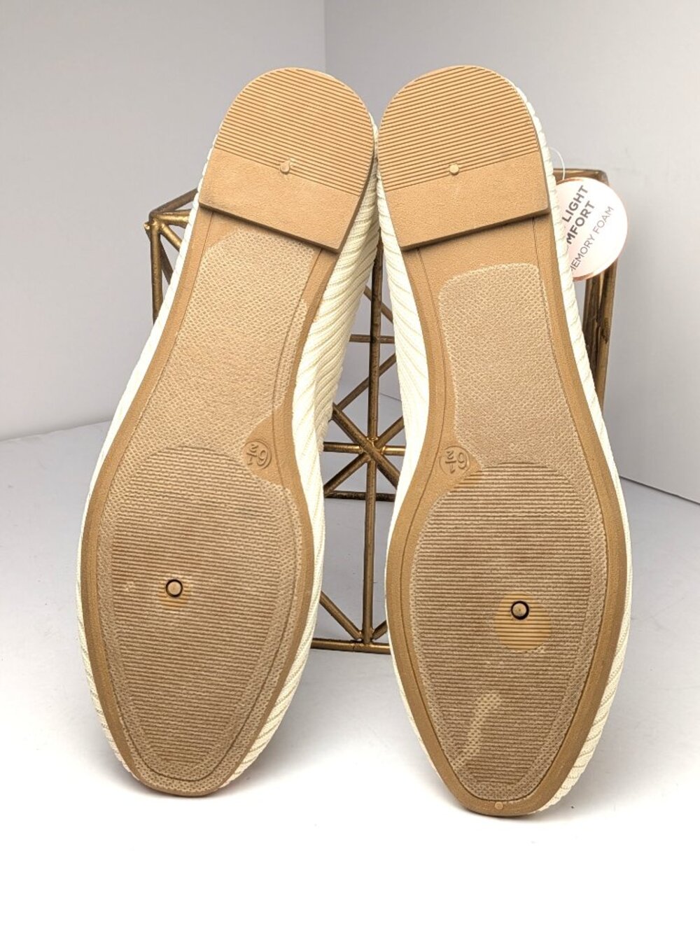Danskin Wish Pale Yellow Ribbed Slip‑On Flats — Size 6.5 — NWT - Picture 4 of 10